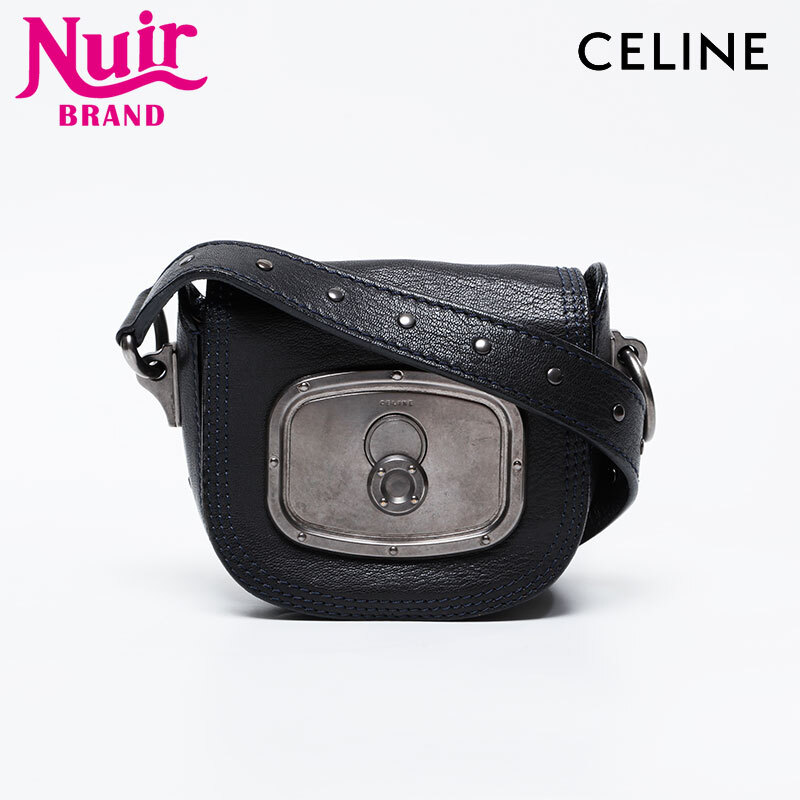 セリーヌ CELINE ショルダーバッグ レザー ブラック拍卖