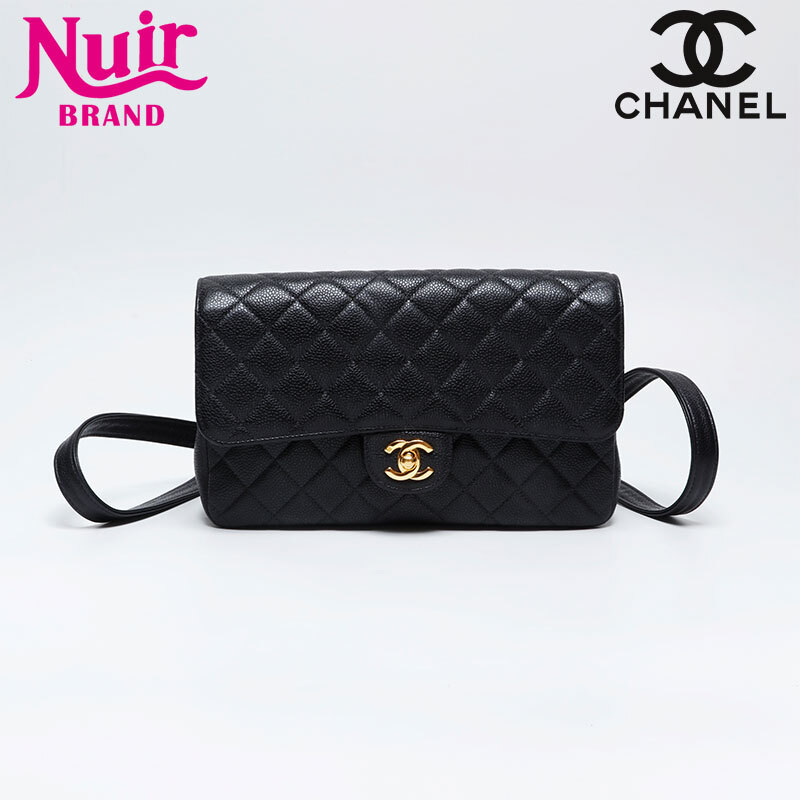 シャネル CHANEL リュック・デイパック 4番台 キャビアスキン 1996-1997 マトラッセ 25cm ブラック拍卖