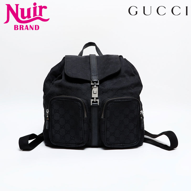 グッチ GUCCI リュック・デイパック GGキャンバス ブラック拍卖