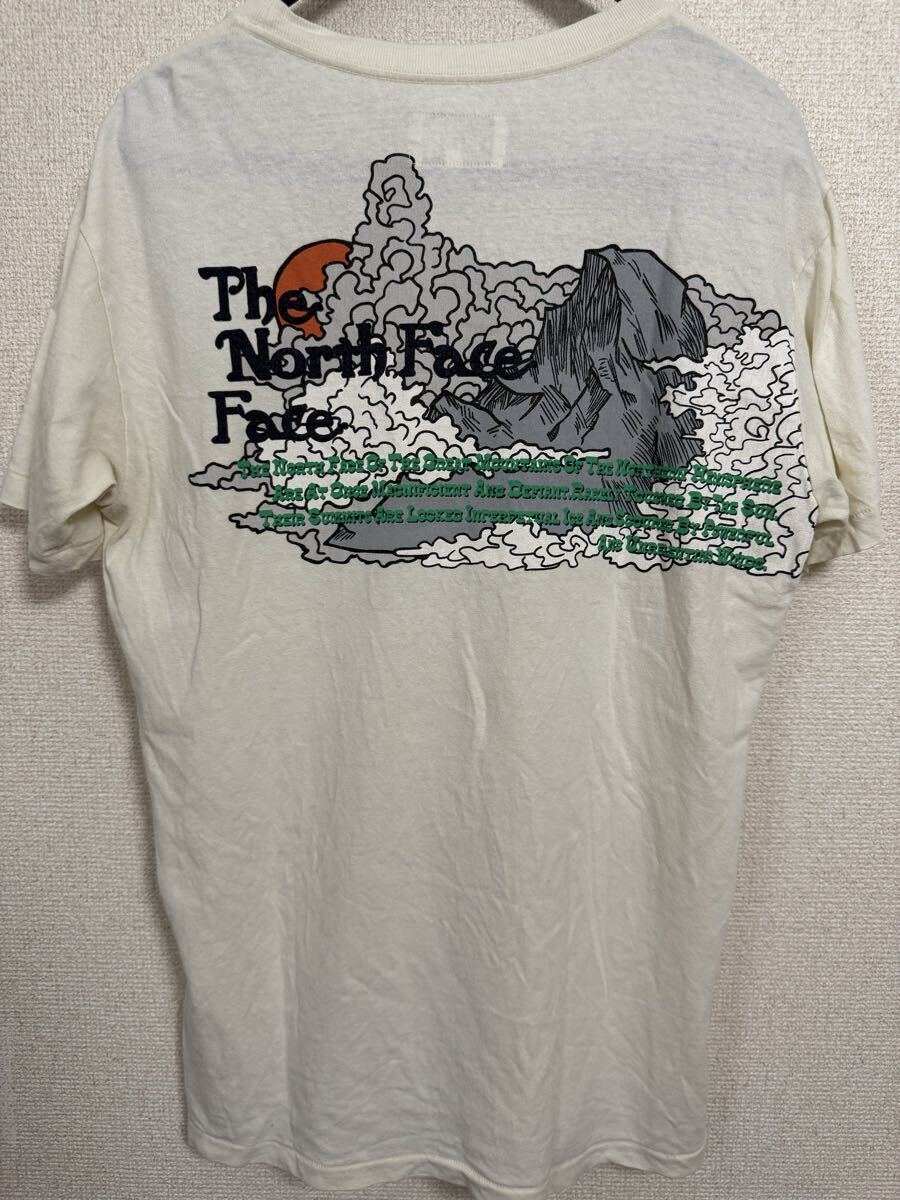 ノースフェイス 半袖Tシャツ 茶タグ ヘンプ M 生成 古着 Tシャツ Tee THE NORTH FACE拍卖