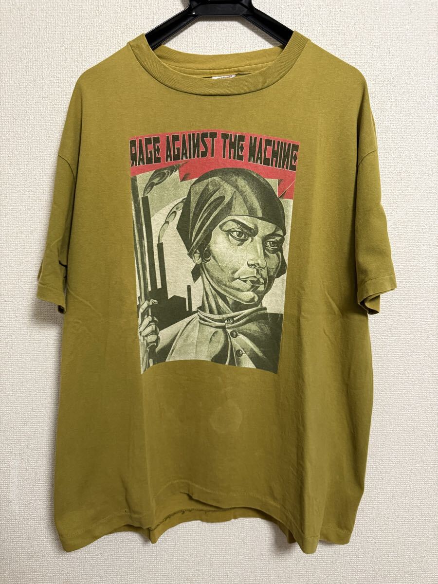 USA製 RAGE AGAINST THE MACHINE レイジ Tシャツ ビンテージ vintage 希少カラー拍卖