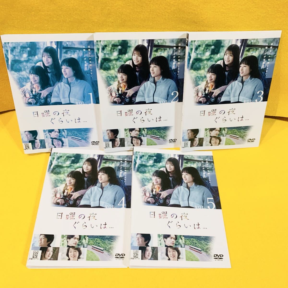日曜の夜ぐらいは DVD 全5巻 全巻セット 清野菜名 岸井ゆきの 生見愛瑠 レンタル落ち ドラマ拍卖