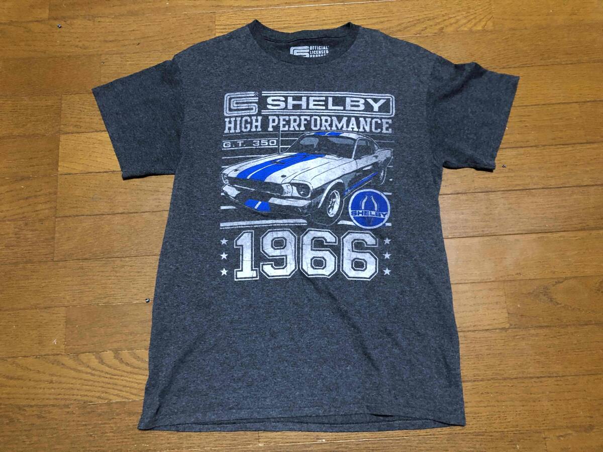 ★即決★Shelby シェルビー★GT350 イラストTシャツ★チャコール★M★1966年式フォードマスタング★ファストバック★G.T.350★送料230円★拍卖