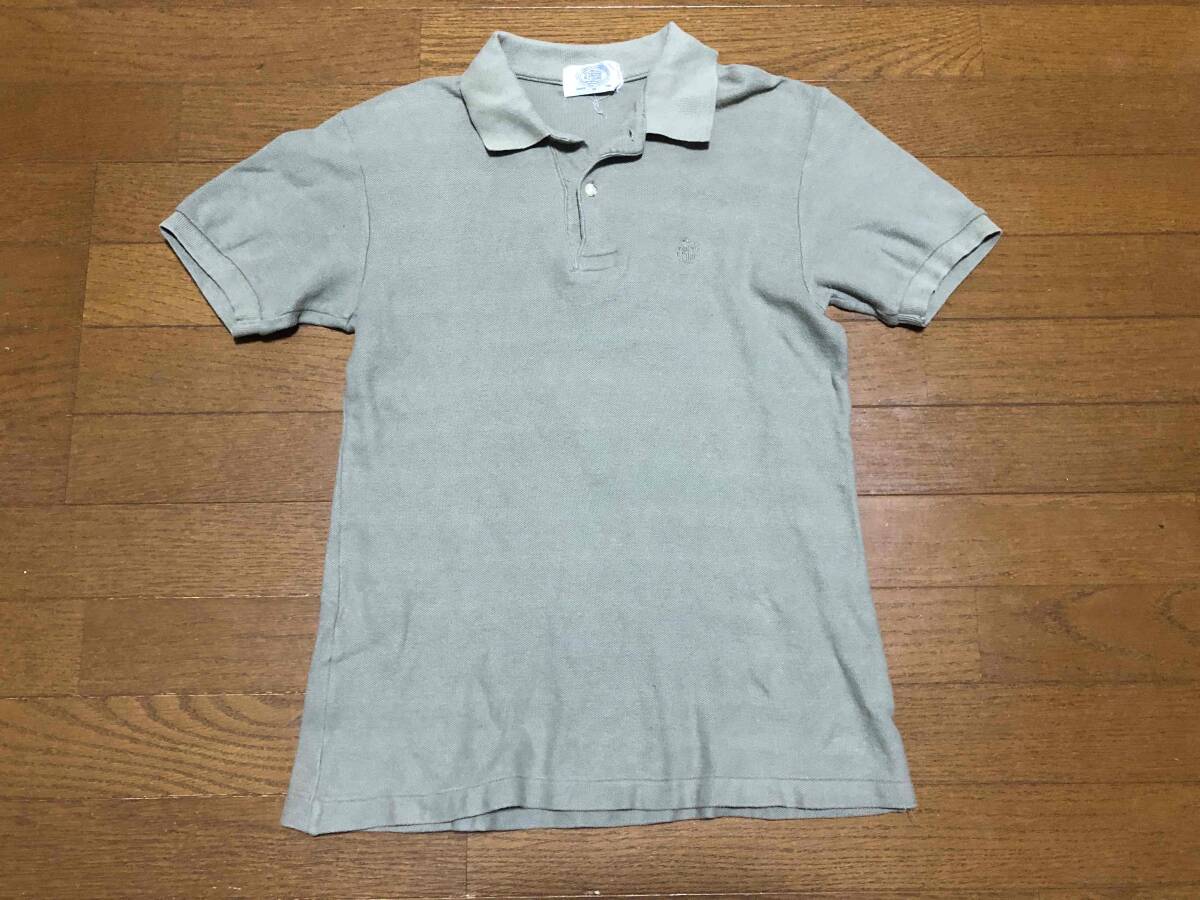 ★即決★J.PRESS ジェイプレス★ワンポイントポロシャツ★M★カーキ★鹿の子★当時もの★樫山株式会社★送料230円★拍卖