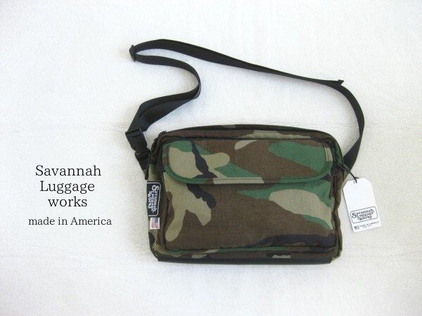 未使用☆アメリカ製Savannah Luggage Works☆ショルダーバッグ☆迷彩柄☆コーデュラナイロン☆鞄☆USA製☆美品☆拍卖