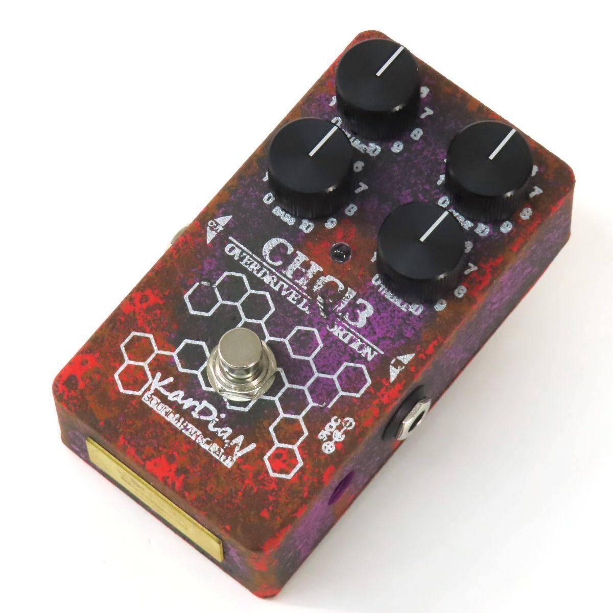 094s☆KarDiaN カージアン CHCl3 Chloroform Kyomurasaki Dark Ver. ギター用 エフェクター オーバードライブ ※中古拍卖