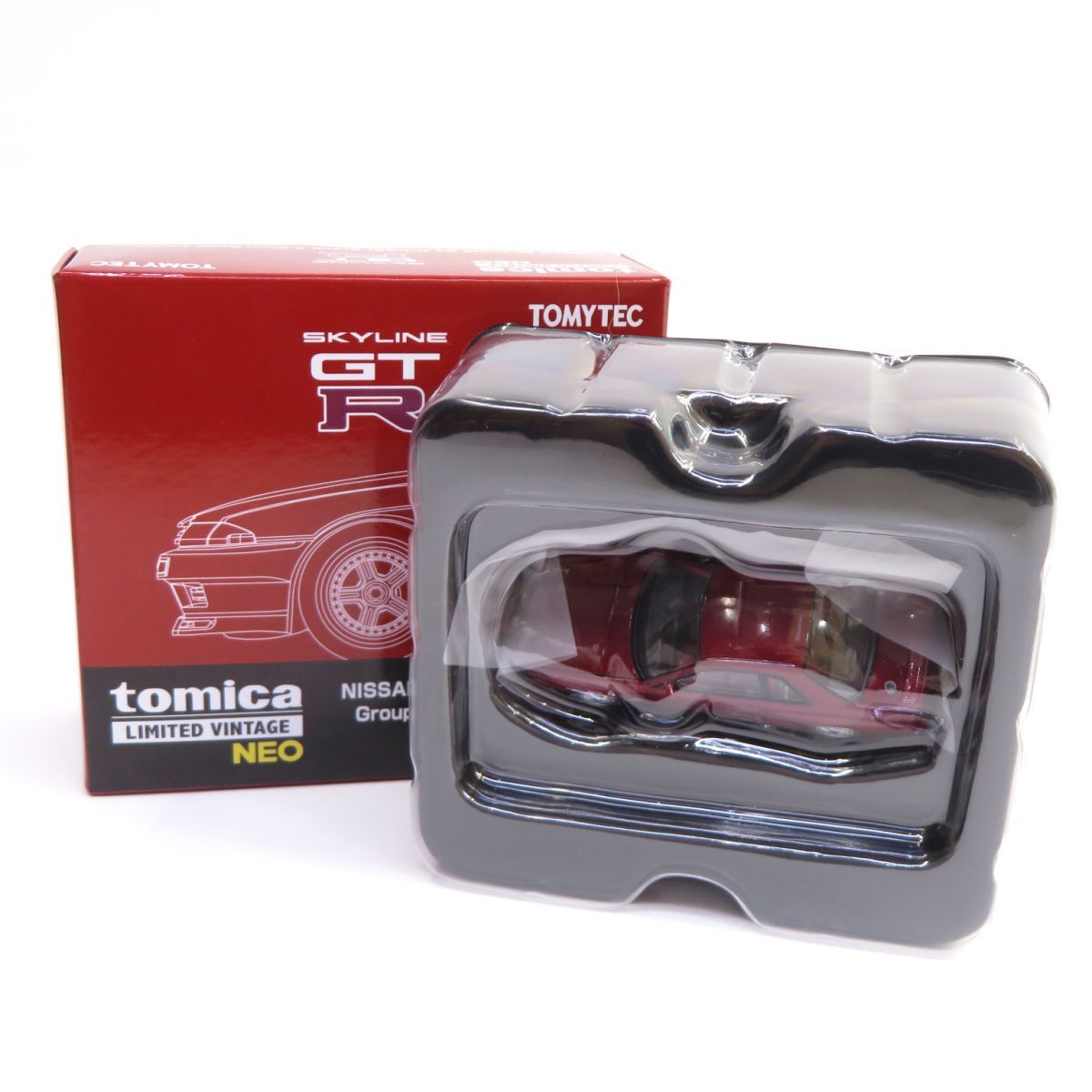 074 トミカリミテッドヴィンテージネオ LV-N 日産スカイライン GT-R (R32) グループA プレーンカラー仕様(赤) ※中古拍卖