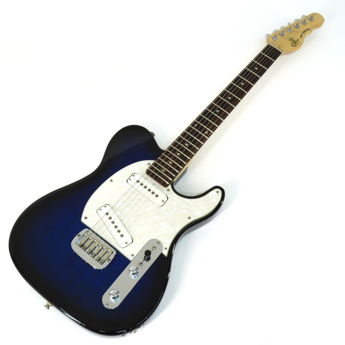 092s☆G&L ジーアンドエル Tribute ASAT SPECIAL ブルーバースト テレキャスター エレキギター ※中古拍卖
