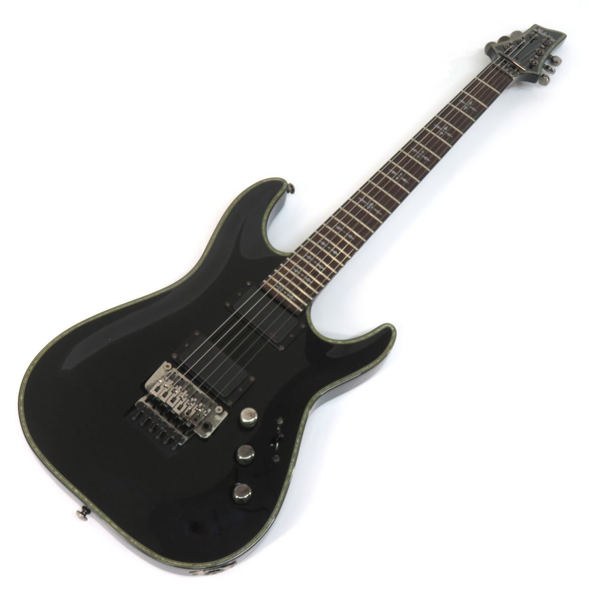 092s☆Schecter シェクター AD-C-1-FR-HR ブラック エレキギター ※中古拍卖
