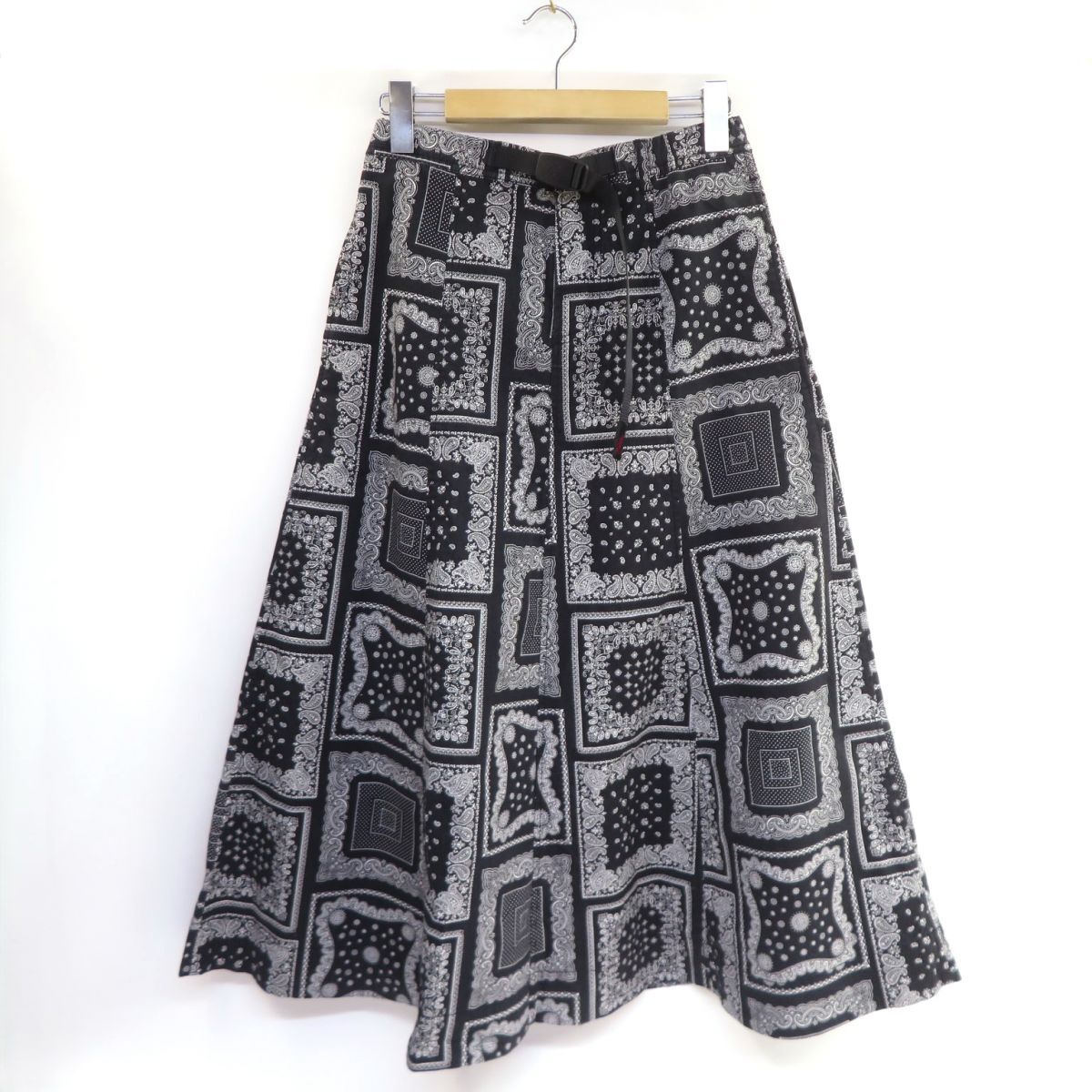 140 GRAMICCI グラミチ ペーズリー柄 ロングスカート Mサイズ GLSK-21S024 レディース ※中古拍卖