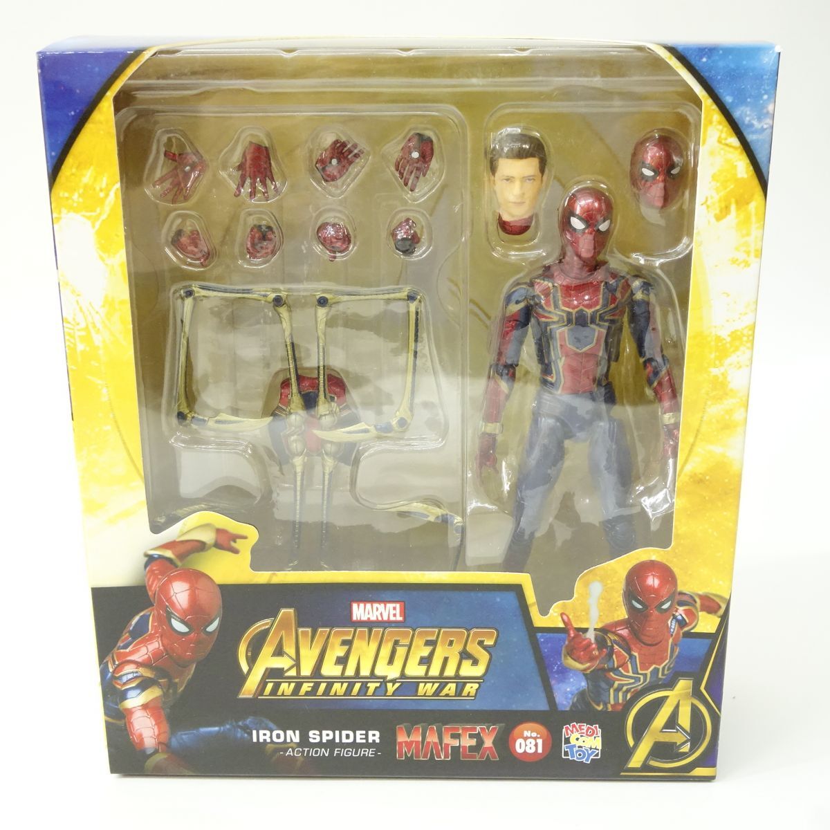 065 メディコム・トイ No.081 MAFEX IRON SPIDER スパイダーマン アイアン・スパイダー マフェックス フィギュア ※中古拍卖