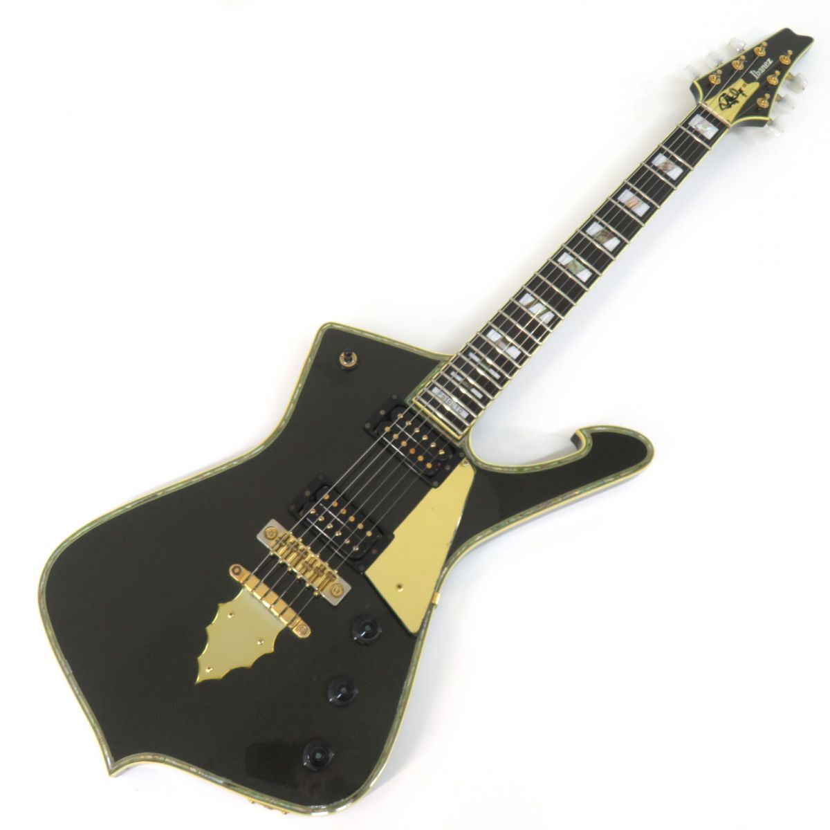 092s☆Ibanez アイバニーズ PS-10 LTD パールブラック ポール・スタンレー エレキギター ※中古拍卖