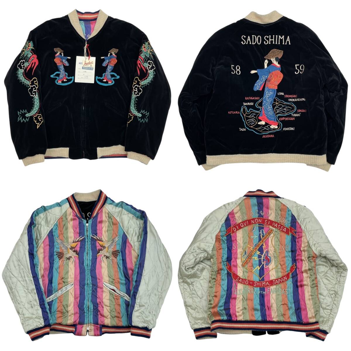 未使用品 中 TAILOR東洋 テーラー東洋 TT11453 KOSHO 港商 SOUVENIR JACKET SADO SHIMA スーベニアジャケット スカジャン スペシャル 2007拍卖