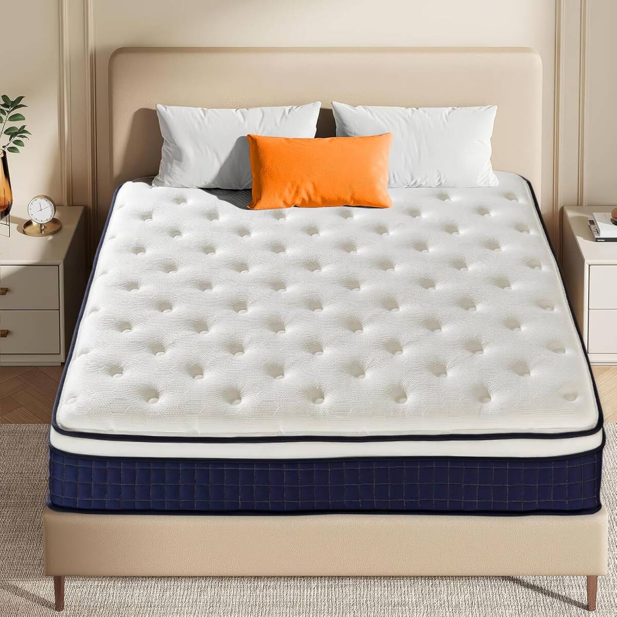 新品未使用 マットレス シングル ポケットコイル 厚さ25cm 高反発 360N 体圧分散拍卖