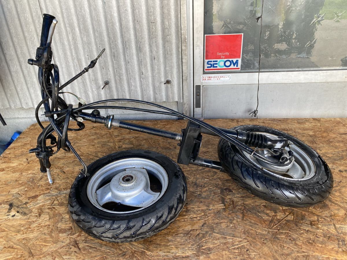 60447■ ヤマハ ベーシックジョグ BJ SA24J (302番台〜) 足回り フロントフォーク ハンドル ホイールセット 三又 ステム ワイヤー レバー拍卖