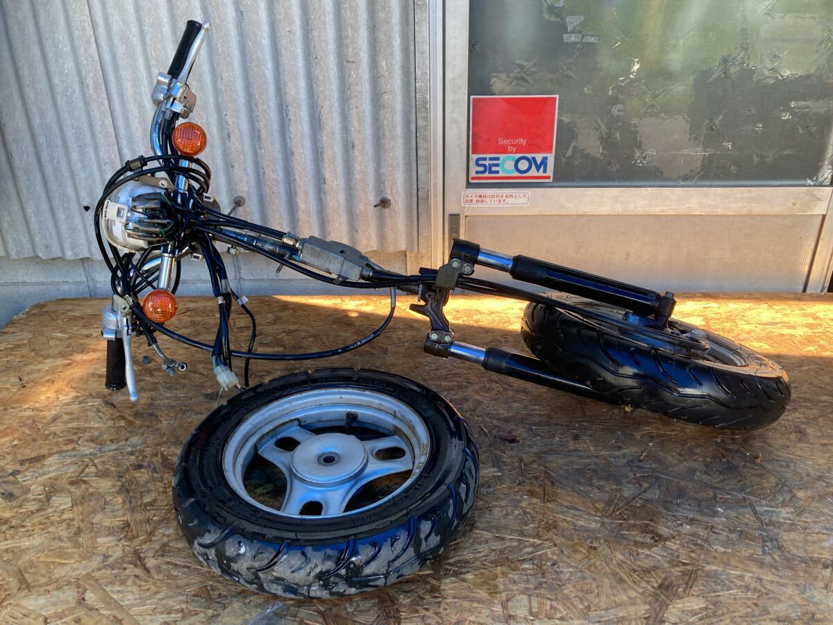 60455■ ホンダ クレアスクーピー AF55 (130番台~足回り フロントフォーク ハンドル ホイールセット 三又 ドラム ワイヤー スイッチ拍卖