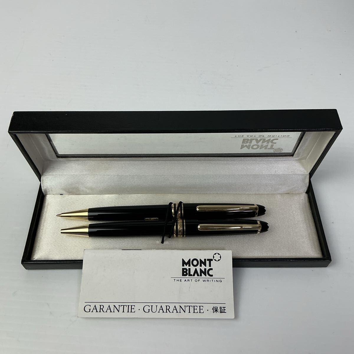 MONTBLANC ボールペン シャープペン 2本セット ツイスト式ペンシル シャーペン ノック式 モンブラン マイスターシュテュック ブラック 良品拍卖