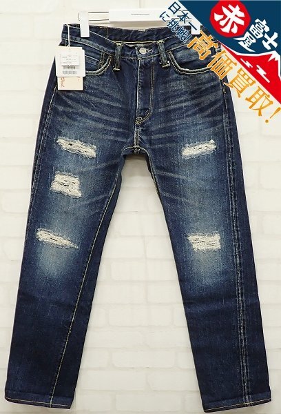 4P1361/未使用品 THE FLAT HEAD 3002ZR メイクスリムストレートデニムパンツ フラットヘッド拍卖