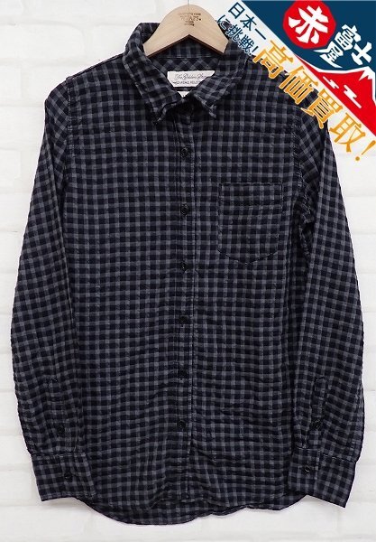 9T4478【クリックポスト対応】L'Appartment×REMIRELIEF しわ加工ギンガムチェックシャツ レミレリーフ アパルトモン拍卖