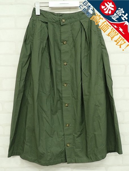 4P1268/FWK ENGINEERED GARMENTS タックスカート コットンポプリン USA製 エンジニアドガーメンツ レディース拍卖