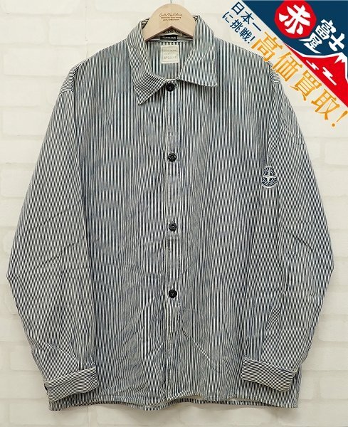 9T4777/STONE ISLAND ストライプシャツ ストーンアイランド拍卖