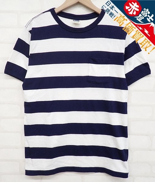 9T5318【クリックポスト対応】チェスウィック ボーダーポケットTシャツ拍卖