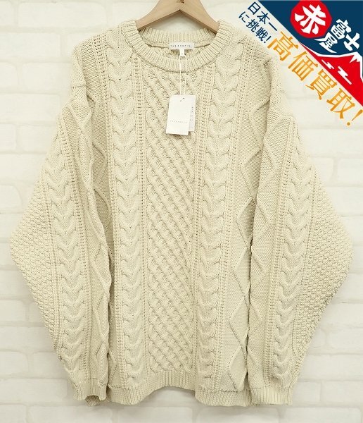 9T4586/未使用品 THE SHOP TK ケーブルニット セーター タケオキクチ拍卖