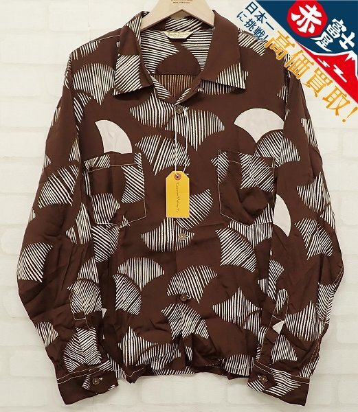 9T4685/BUTCHER PRODUCTS GINGKO SHIRT LS atlast&co 銀杏 ハワイアンシャツ拍卖