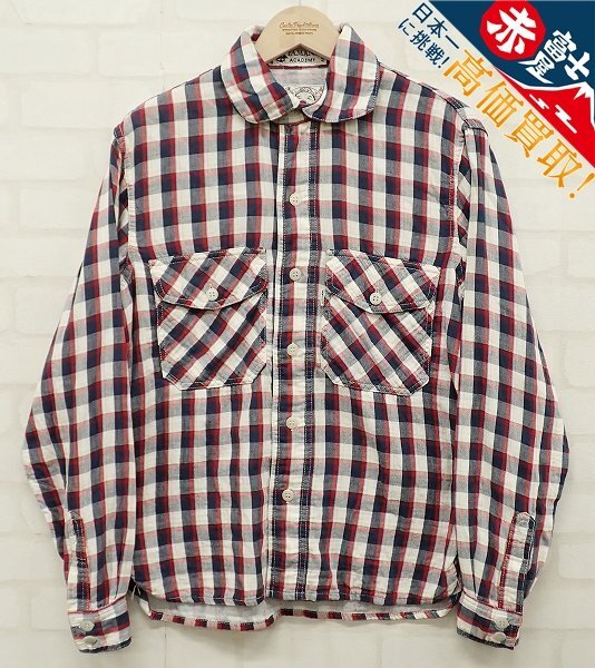 9T4824/エヴィス ガーゼチェックワークシャツ evisu YAMANE拍卖