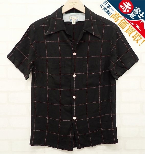 9T4950【クリックポスト対応】Dry Bones 半袖レーヨンシャツ ドライボーンズ拍卖