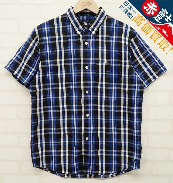 9T4707【クリックポスト対応】Stussy 半袖BDシャツ ステューシー拍卖