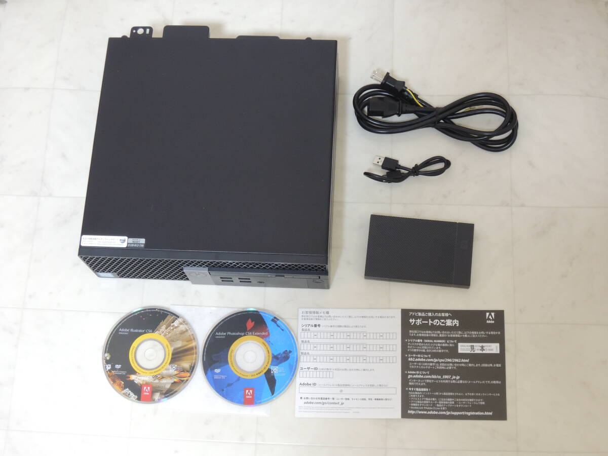 P-00058●永続版 Adobe Photoshop Illustrator CS6 DELL OPTIPLEX 3040 Windows 11 i5-6500 16GB 新品 SSD 960GB メモリ 16GB拍卖