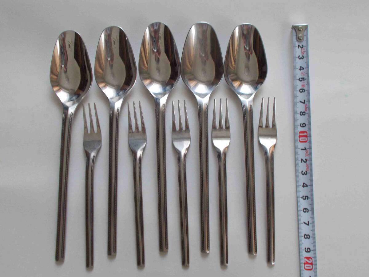 ステンレス スプーン フォーク 各5本セット拍卖