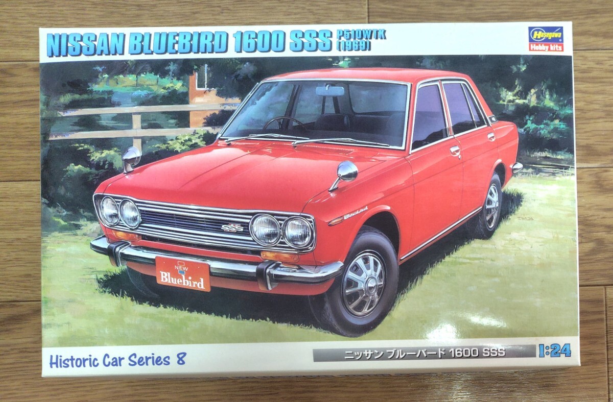 プラモデル ハセガワ 1/24 日産 ブルーバード 510 1600SSS HC-8 未組立 Hasegawa Hobbykit 送料無料 ニッサン拍卖