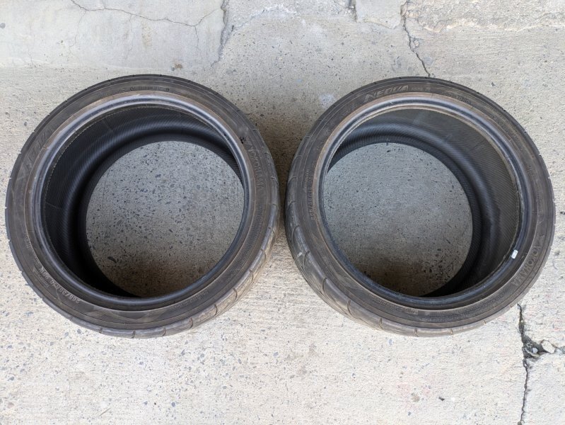 YOKOHAMA ヨコハマ ADVAN アドバン NEOVA ネオバ AD08 AD08R 265/35R18 中古品 2018年製 2本セット ハイグリップ ラジアル (2)拍卖