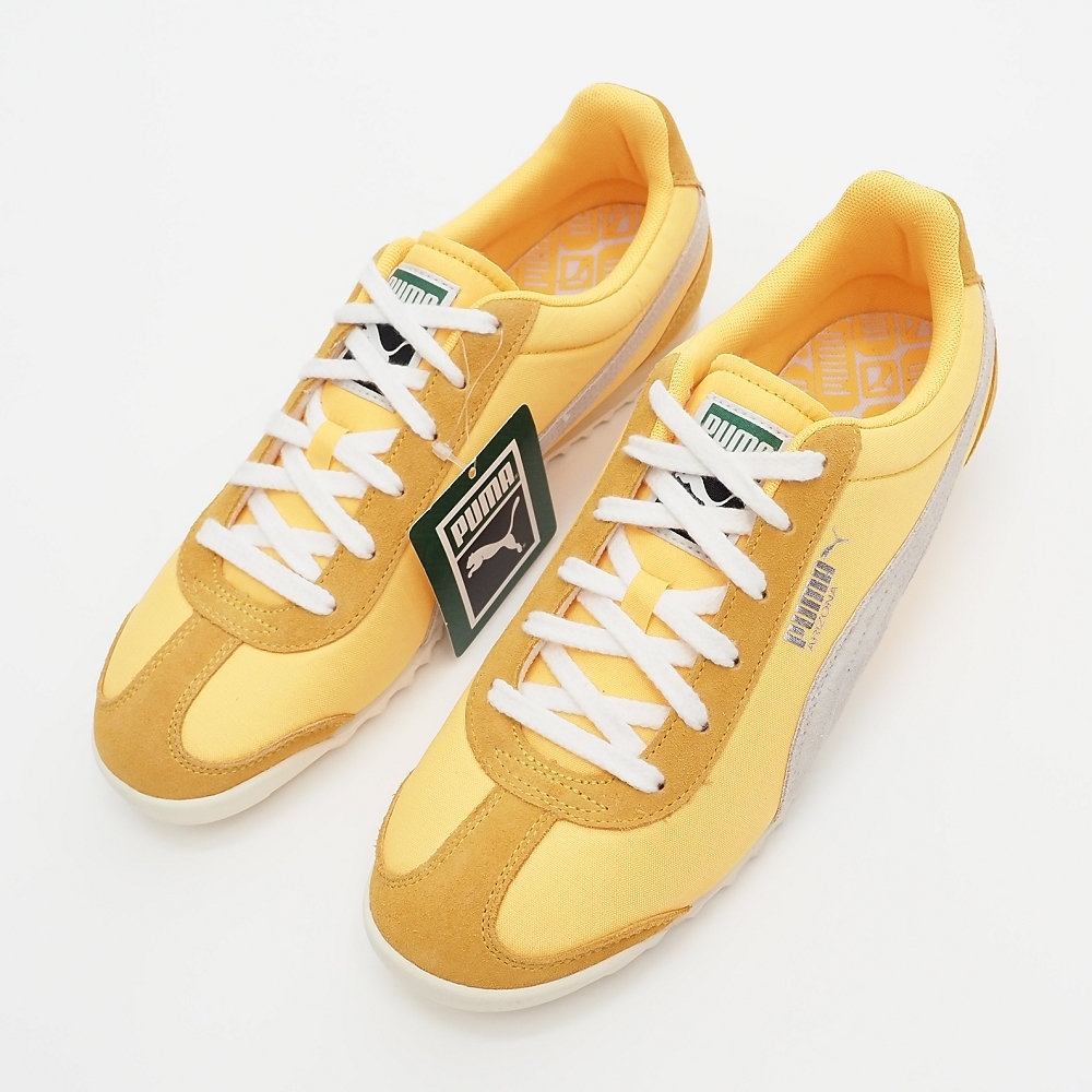 F06303 未使用品 PUMA/ARIZONA NYLON スニーカー 【サイズ:UK8(27cm)】 イエロー プーマ メンズ拍卖