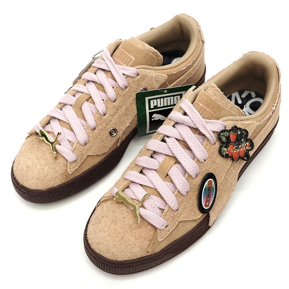 F06204 未使用品 PUMA × X-GIRL/SUEDE DUSTY TAN スエードレザー スニーカー 【サイズ:23cm】 タン プーマ エックスガール レディース拍卖