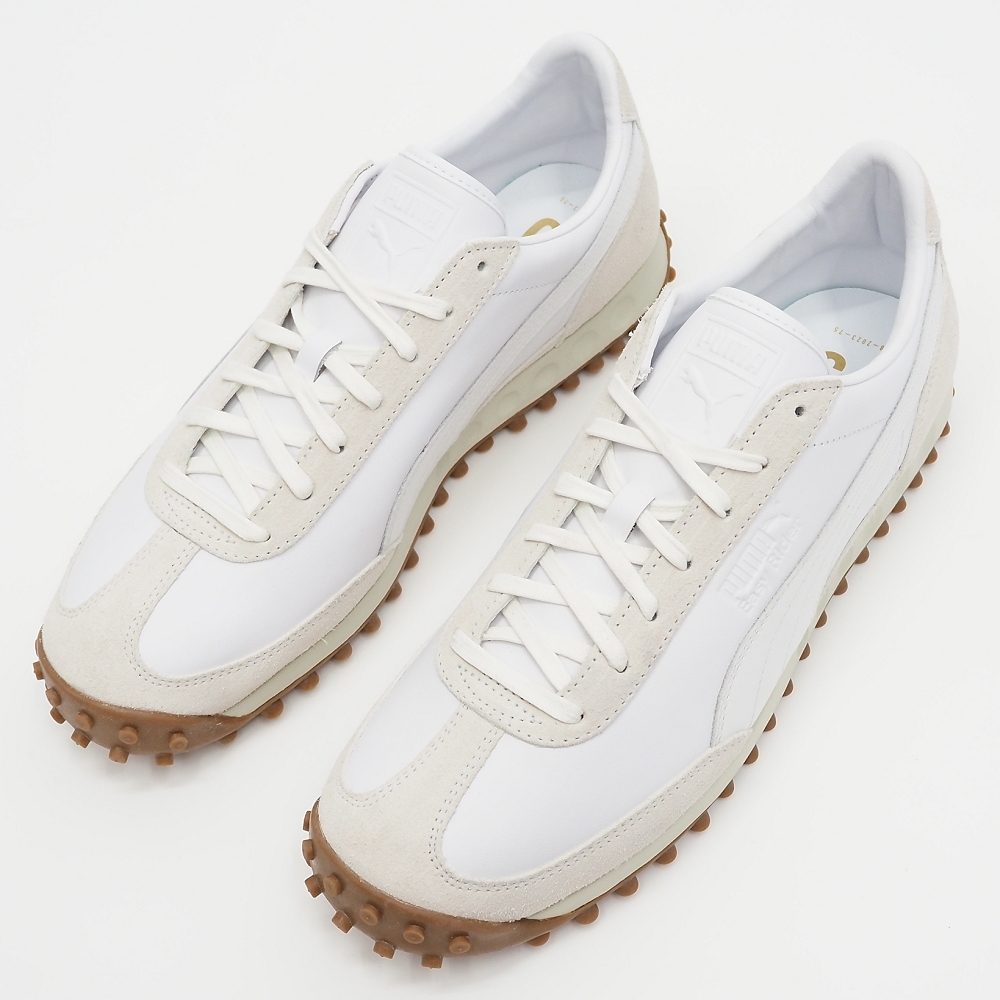 F06293 未使用品 PUMA/EASY RIDER II 75Y PRM レザースニーカー 【サイズ:UK10.5(29.5cm)】 ホワイト 393315-02 プーマ メンズ拍卖