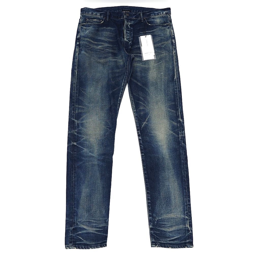 G06270 未使用品 JOHN ELLIOTT/THE CAST 2 CANAL デニム パンツ 【サイズ:33】 ダークブルー 日本製 ジョンエリオット メンズ拍卖