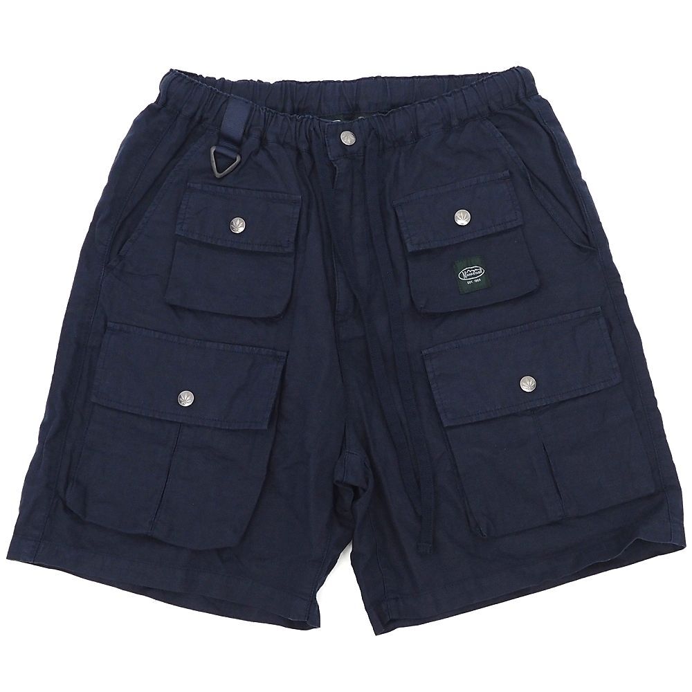 G06381 新品 MANASTASH/ヘンプポップショーツ 【サイズ:JPN M】 ネイビー 792-4113003 ショートパンツ マナスタッシュ メンズ拍卖