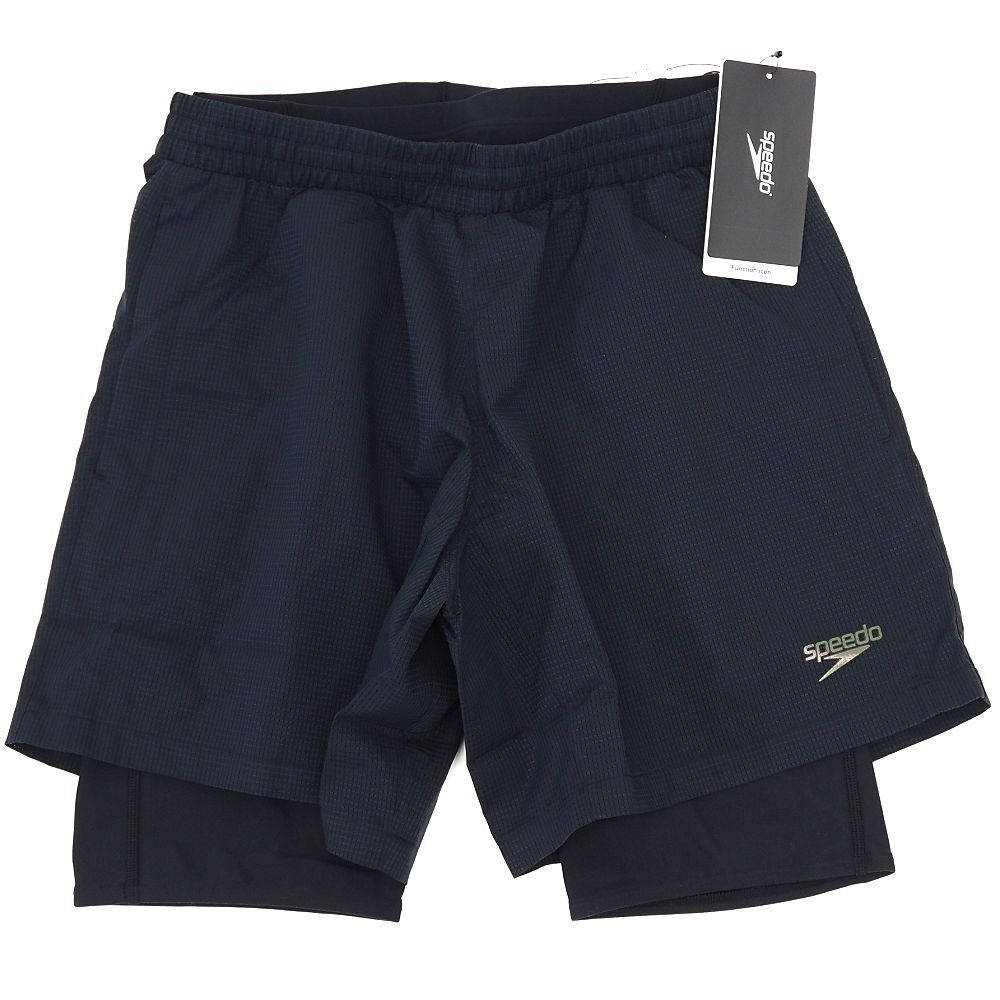 H06146 新品 ESTNATION × speedo/ショーツ 【サイズ:M】 ブラック ショートパンツ 水陸両用 スイムウエア エストネーション スピード 拍卖