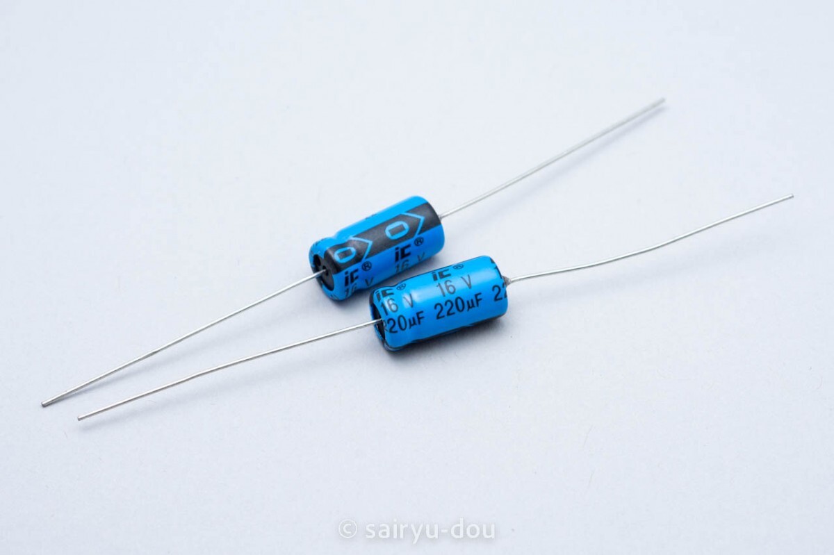 CDE/Illinois capacitor(イリノイ) 220μF/16V TTAシリーズ チューブラ電解コンデンサ 新品2個セットG拍卖