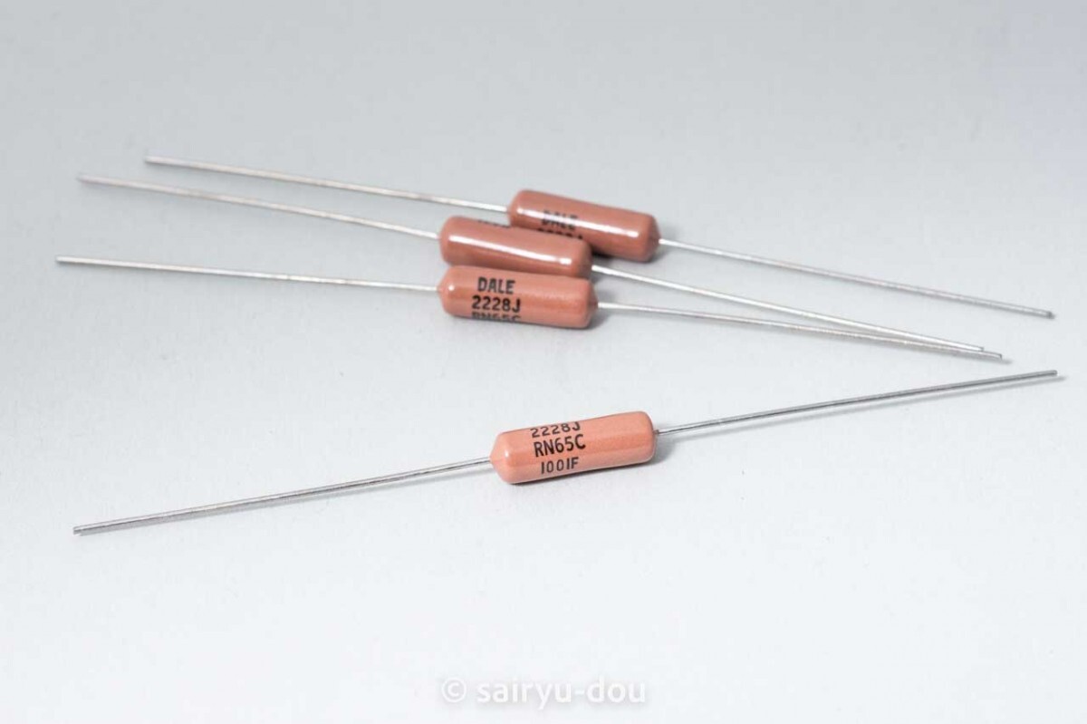 RN65C 1kΩ(1001F) 1/2W(1W) Vishay/DALE 金属皮膜抵抗 新品4個セットA拍卖