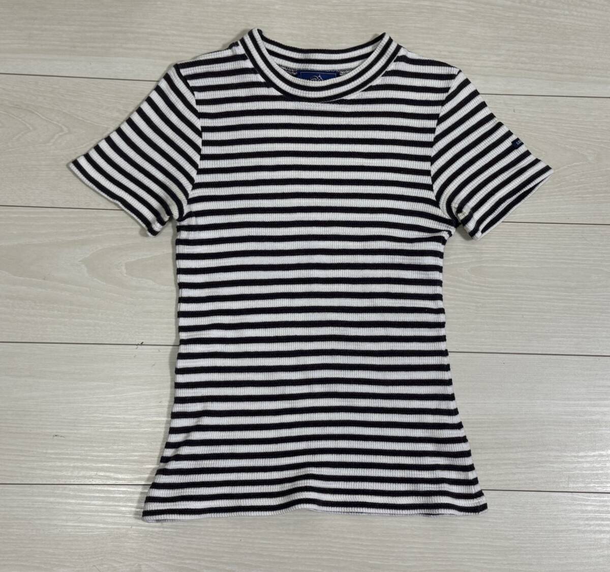 ★SAINT JAMES セントジェームス ボーダー ストレッチ 半袖Tシャツ フランス製★拍卖