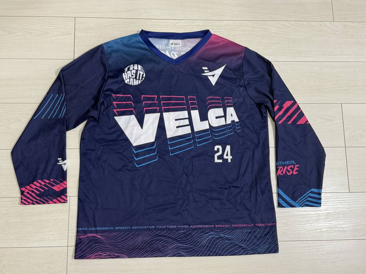 ★長崎ヴェルカ VELCA 長袖シャツ アルバルク東京戦 ホッケーシャツ #24★拍卖