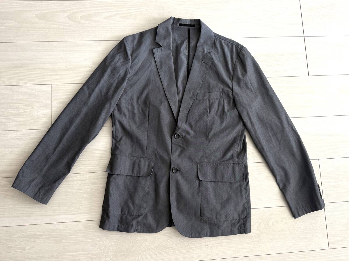 ★GU ジーユー ウォッシャブルテーラードジャケット Mサイズ グレー 春夏★拍卖