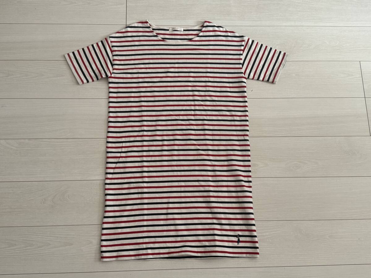 ★chocol raffine robe ショコラフィネローブ ボーダー 半袖 ワンピース T サイズF★拍卖