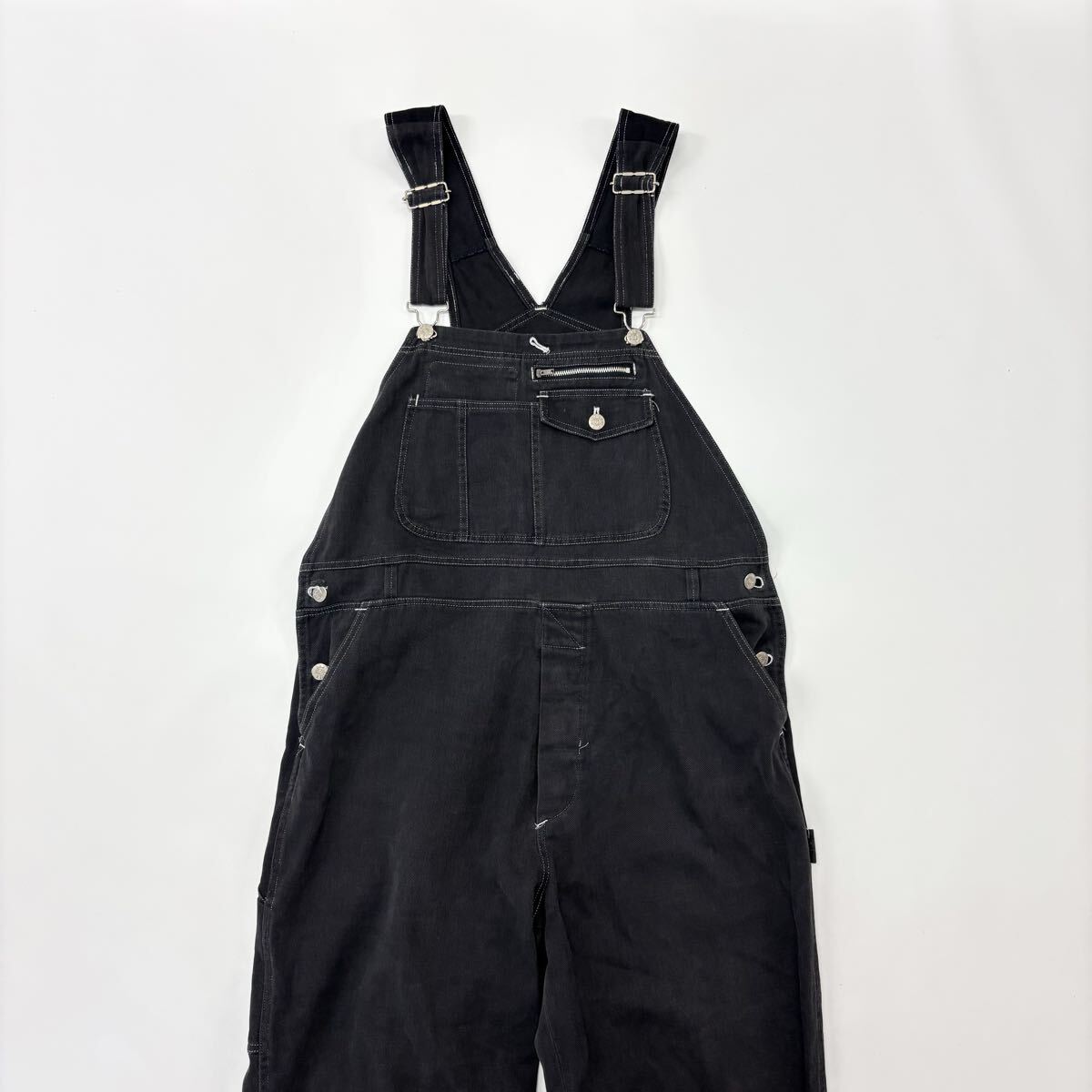 90s 96aw 1996 Vintage UNDERCOVER ヴィンテージ アンダーカバー OVERALL オーバーオール ARCHIVE アーカイブ BLACK ブラック 系 708-0170拍卖