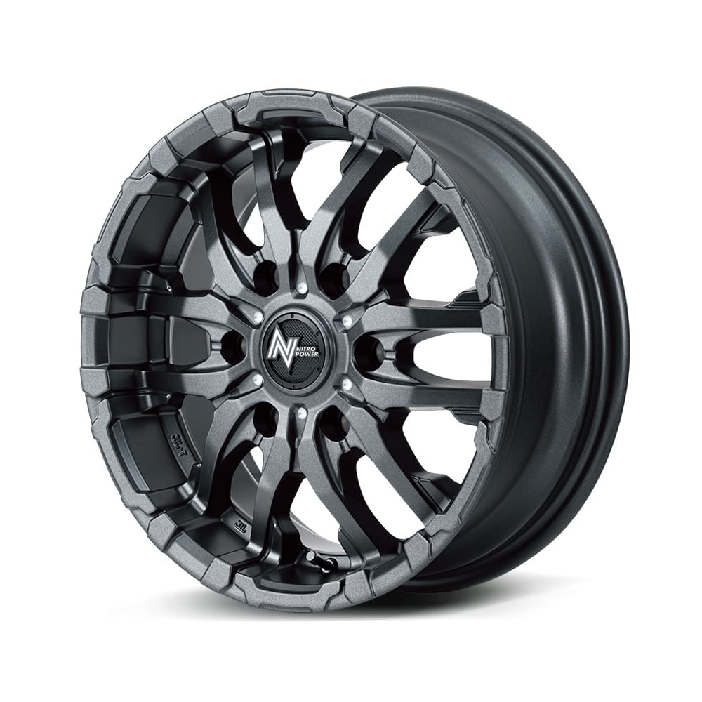 15インチ 6H139.7 6.0J 6J+33 6穴 ナイトロパワー クロスファング ホイール 1本 MID WHEELS NITRO POWER M26 CROSS FANG拍卖