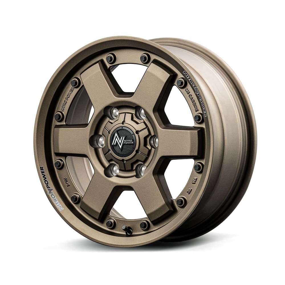 15インチ 4H100 4.5J+45 4穴 ナイトロパワー カービン ホイール 1本 ダークブロンズ MID WHEELS NITRO POWER M6 CARBINE拍卖
